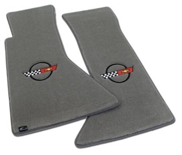 Mats. Velourtex Grey W/C4 Black 84-90