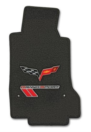 Grand Sport Floor Mats Ebony W/Double Logo 10-13