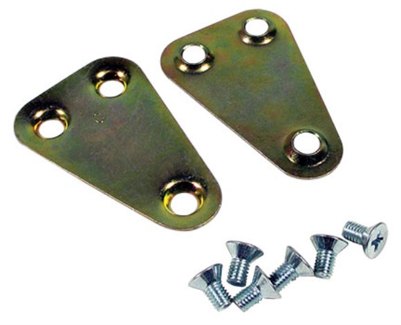 Door Lock Pivot Retainer Plate. W/4 Screw 56-62