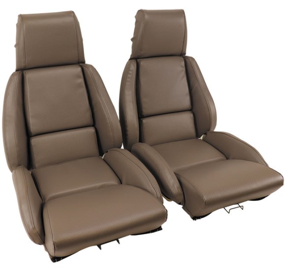 Mounted Leather Like Seat Covers. Gray Standard 88