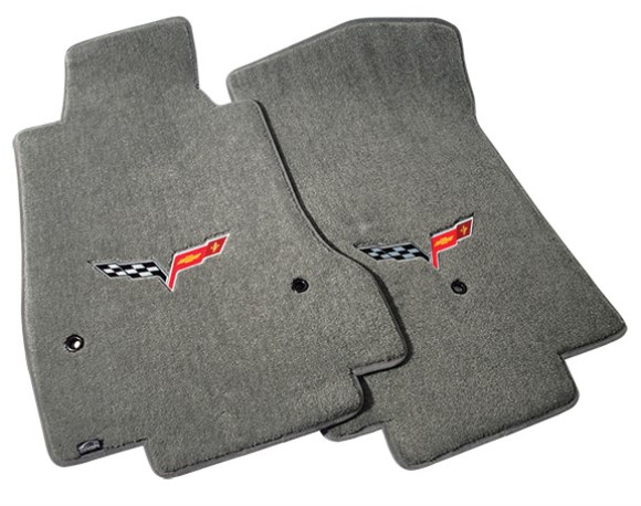 Gray Floor Mats with C6 Logo 07l 07-13