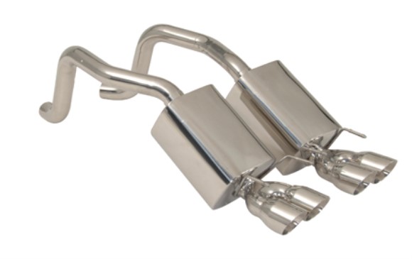 Exhaust System. Quad Cruiser Stainless Steel with Quad 3.5- Tips 05-08