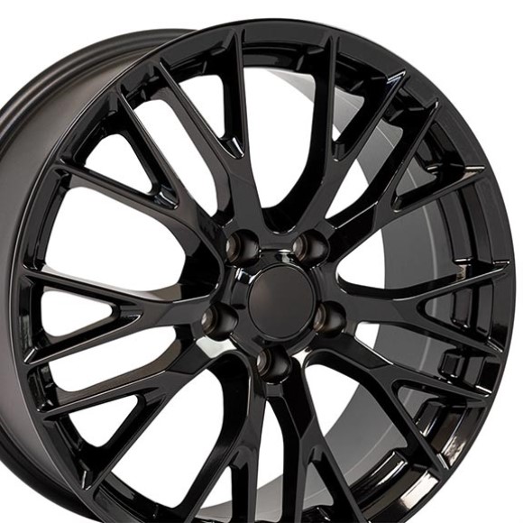 WHEEL. C7 Z06 REPLICA. BLACK 19X8.5