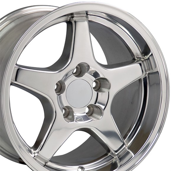 WHEEL. C4 ZR1 REPLIC POLISHED 17X11