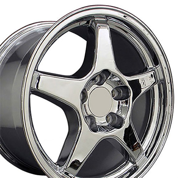 WHEEL. ZR1 STYLE REPL CHROME 17X9.5