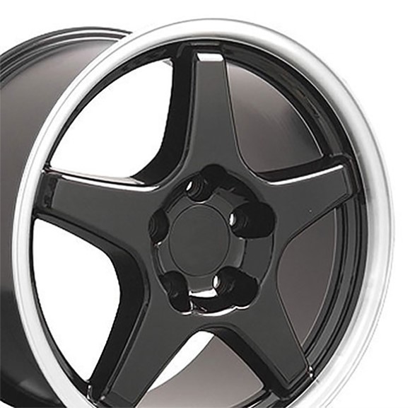 WHEEL. G/S STYLE REPL BLK MC 17X9.5