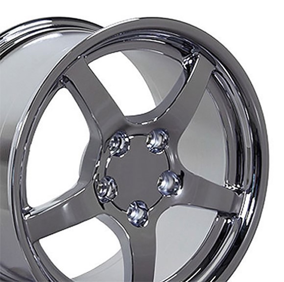 WHEEL. C5 DEEP DISH CHROME 17X9.5