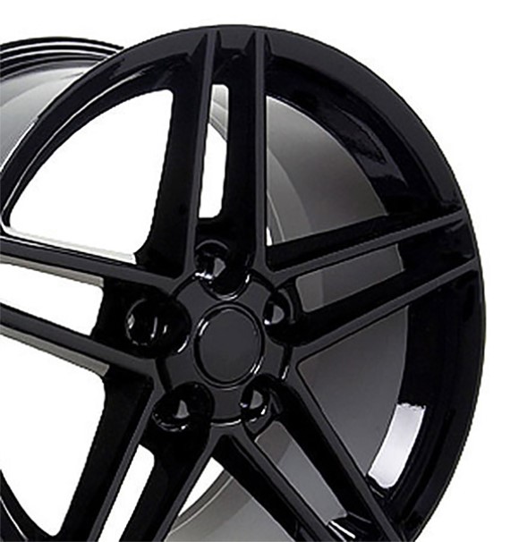 WHEEL. C6 Z06 BLACK 17X9.5