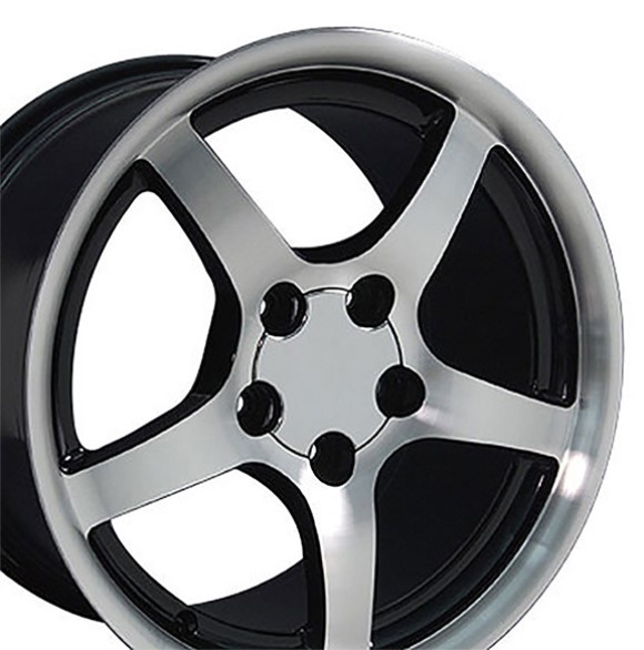 WHEEL. C5 DP DSH BLK MCH FCD 17X9.5