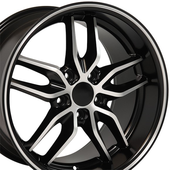 WHEEL. C7 Z51 DP DSH BL MACH 17X9.5