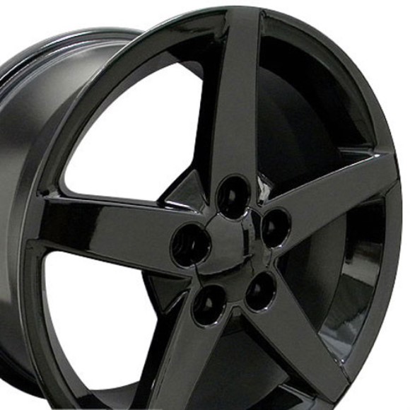 WHEEL. C6 BLACK 18X9.5