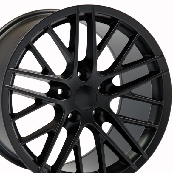 WHEEL. C6 ZR1 RPL - STN  BLK 17X9.5