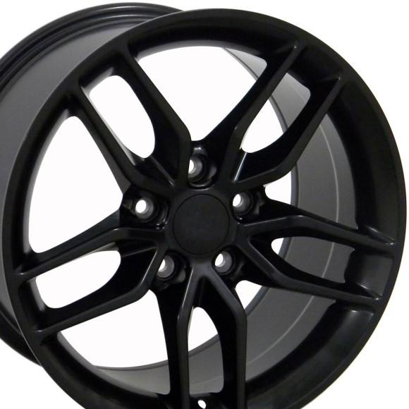 WHEEL. C7 STGRY RPL - STN BK 17X9.5