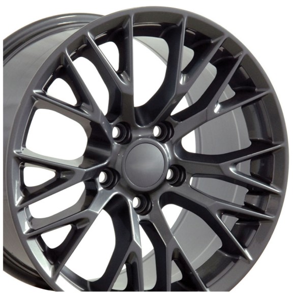 WHEEL SET. C7 Z06 STYLE GUNMETAL