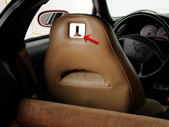 SEAT LEVER PLATE. SATIN