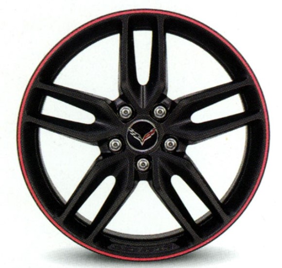 WHEEL. Z51 20- SATIN BLK REAR