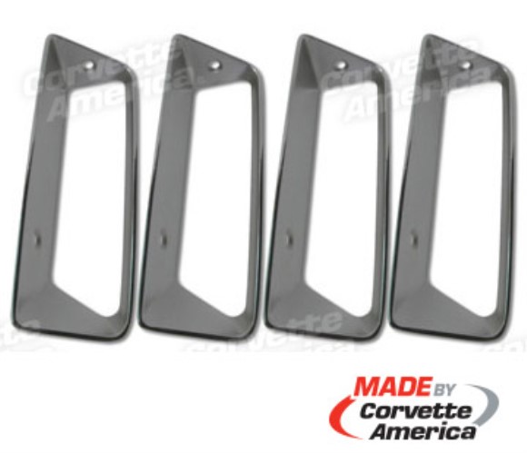 Side Louver Insert. RH 4pc Set - Import - Replacement 69