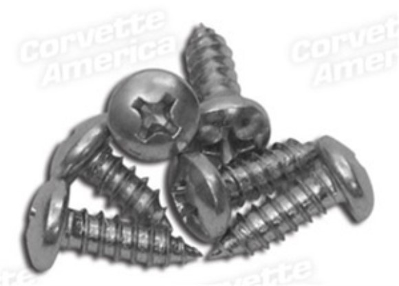 Outer Door Window Trim Mold Screws. 6 Piece 69-82