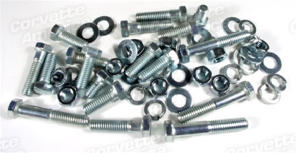 Rear Bumper Mount Bolt Kit. Replacement 52 Piece 58-60