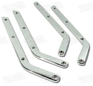 Seat Side Chrome. 4 Piece Set W/O Hardware - Import 63-66