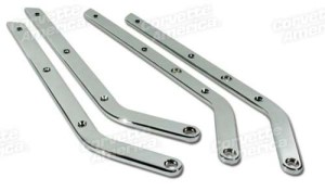 Seat Side Chrome. 4 Piece Set W/O Hardware - Import 67